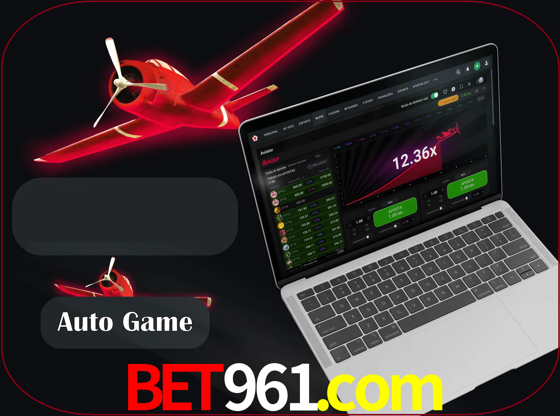 No modo automático, os jogos apostam e sacam seu dinheiro automaticamente.