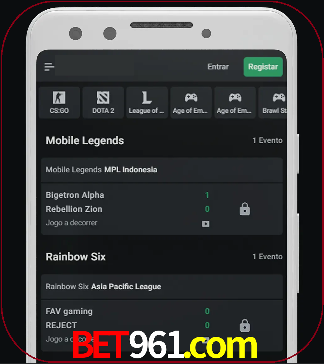 Esportes permitem apostar nos maiores torneios.