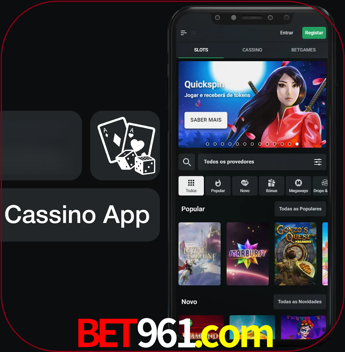 Jogue jogos de cassino e ganhe.