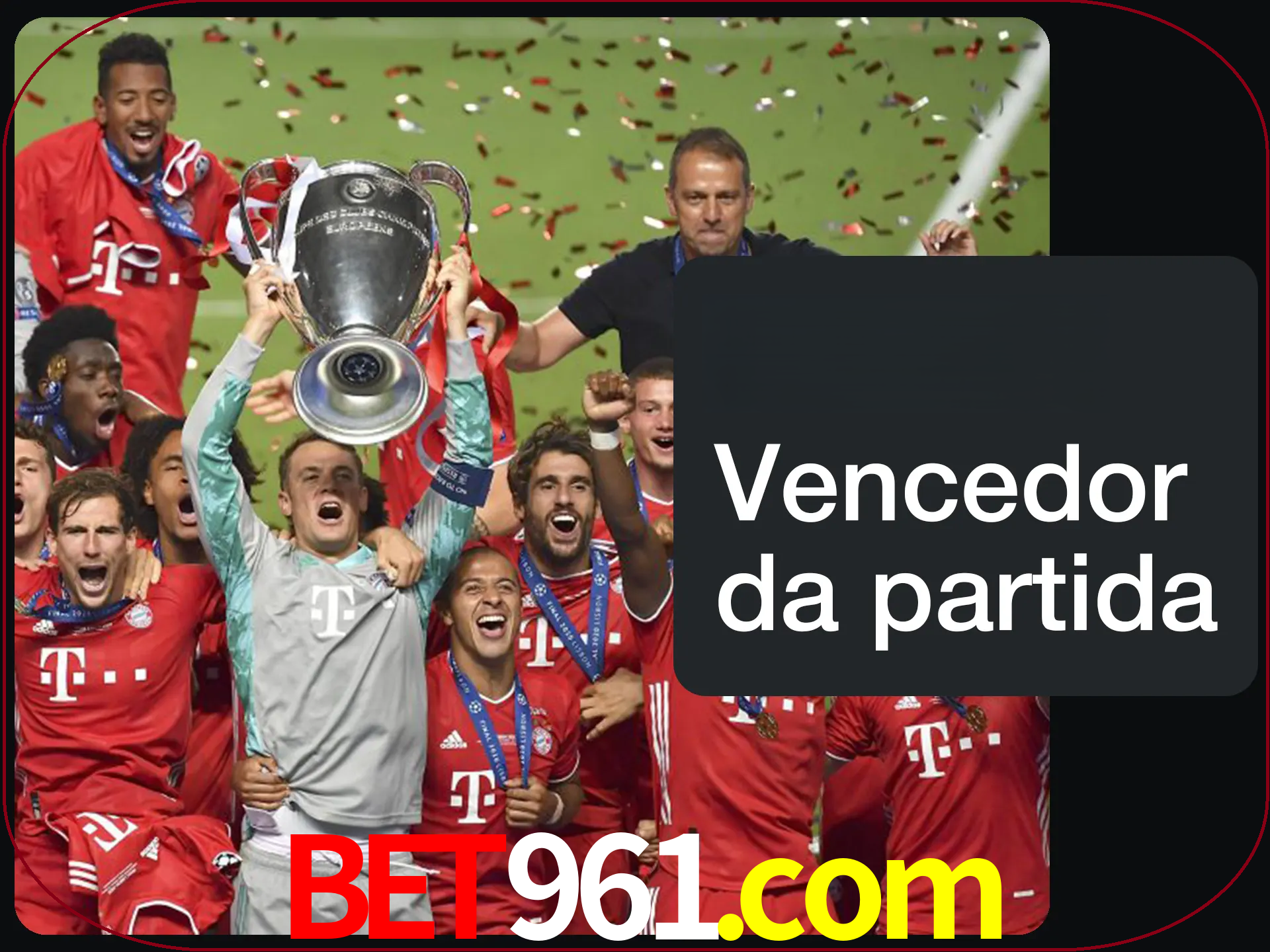 Aposte no vencedor e ganhe uma grande quantia de dinheiro.