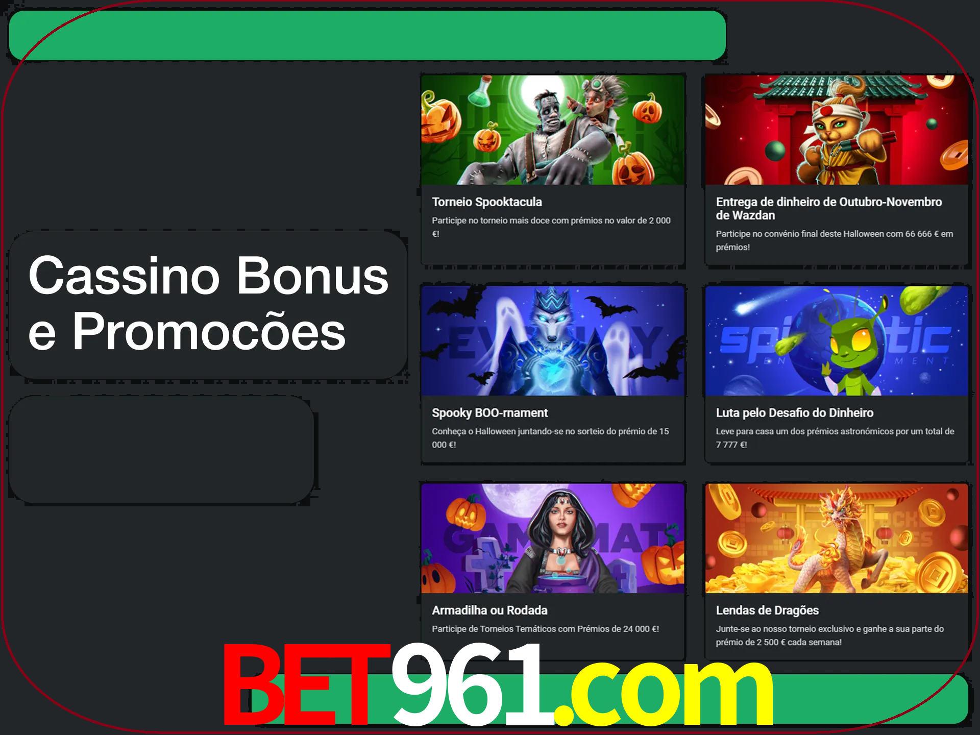 Verifique se há novos bônus de cassino para reivindicar.