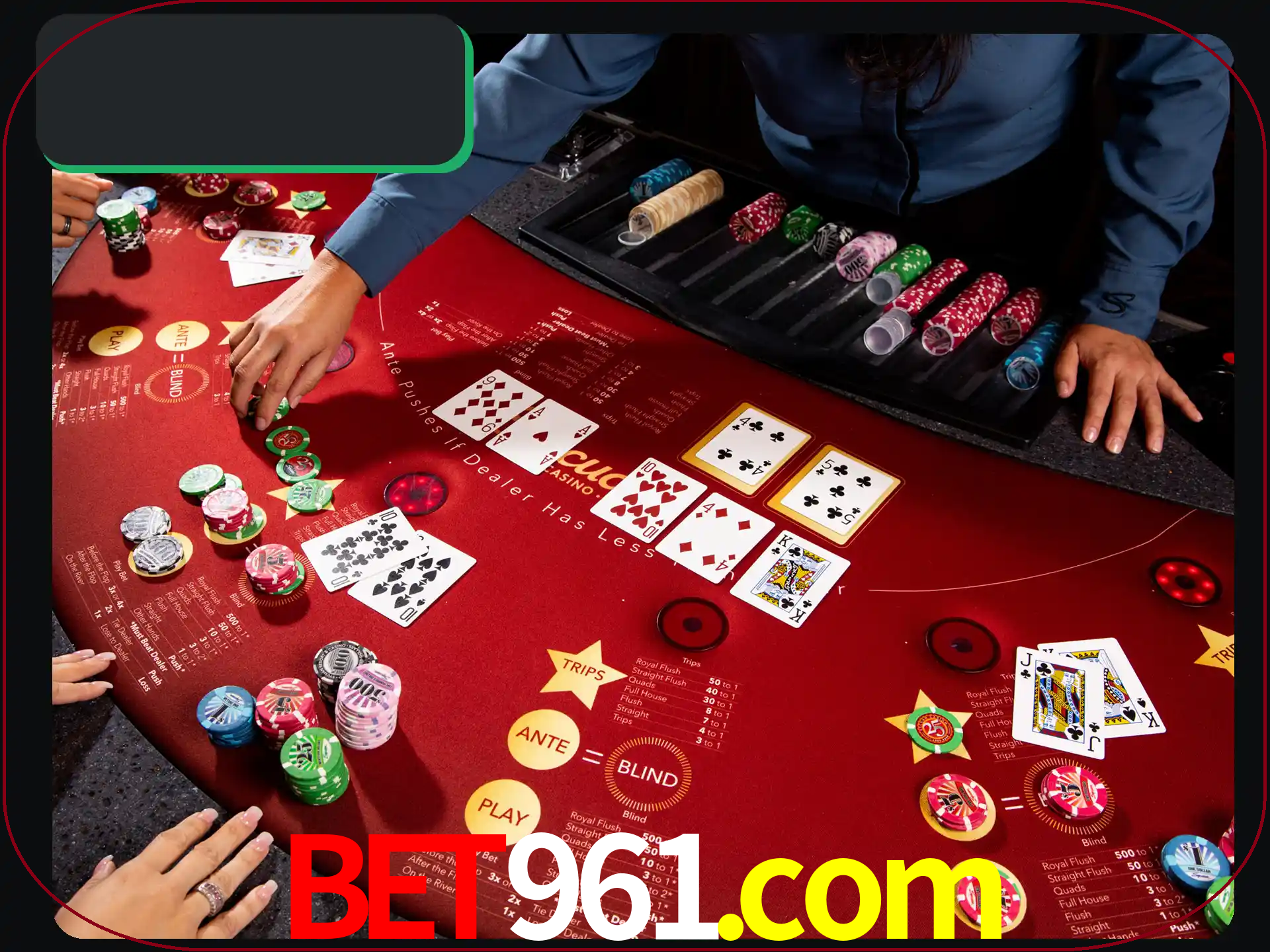 Jogue pôquer com pessoas reais em uma mesa.