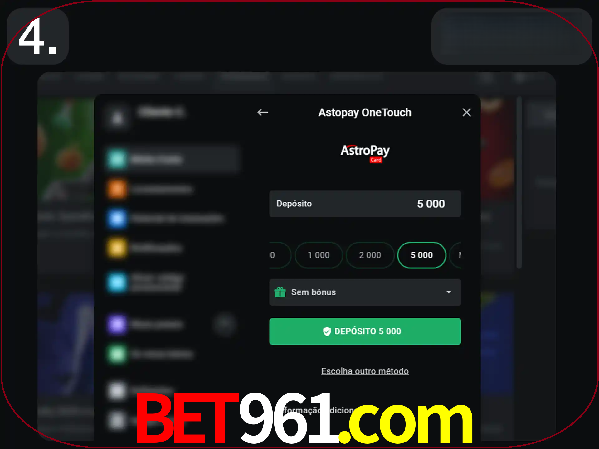 Preencha todos os seus dados nos campos.