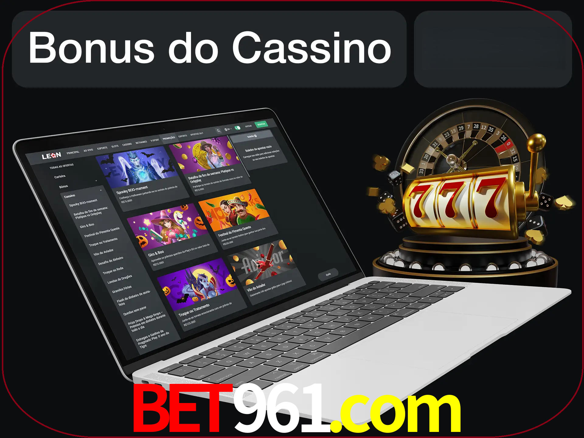 Use o bônus do cassino para começar melhor.