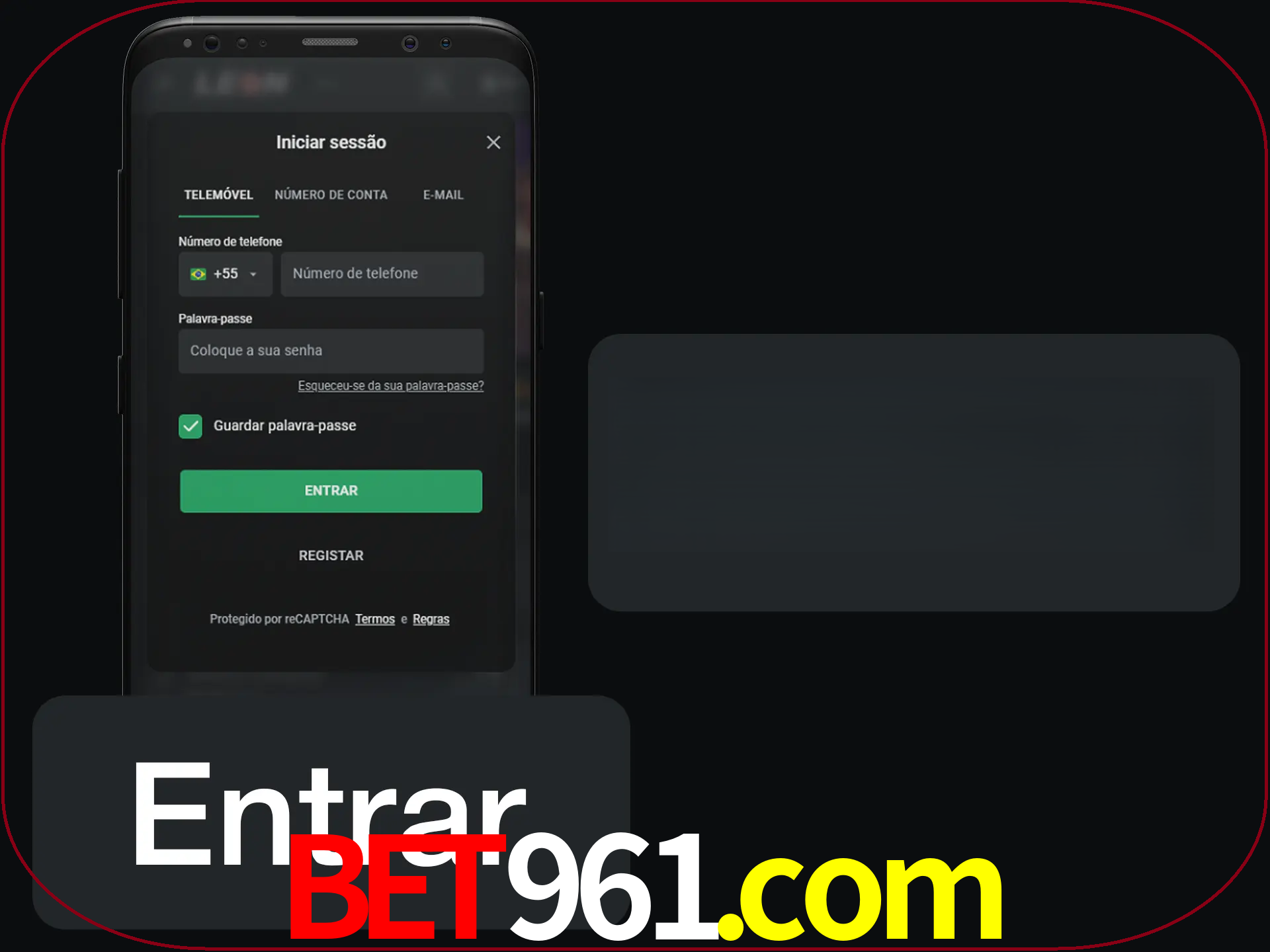 Faça o login para começar a apostar e jogar no cassino.