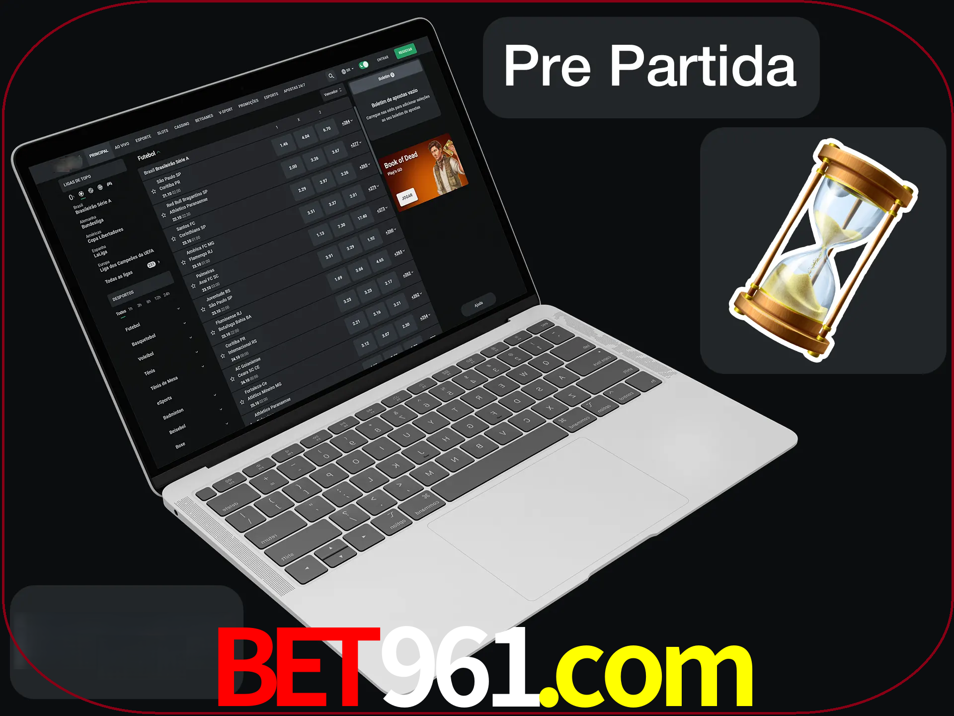 Fazer apostas em partidas futuras.