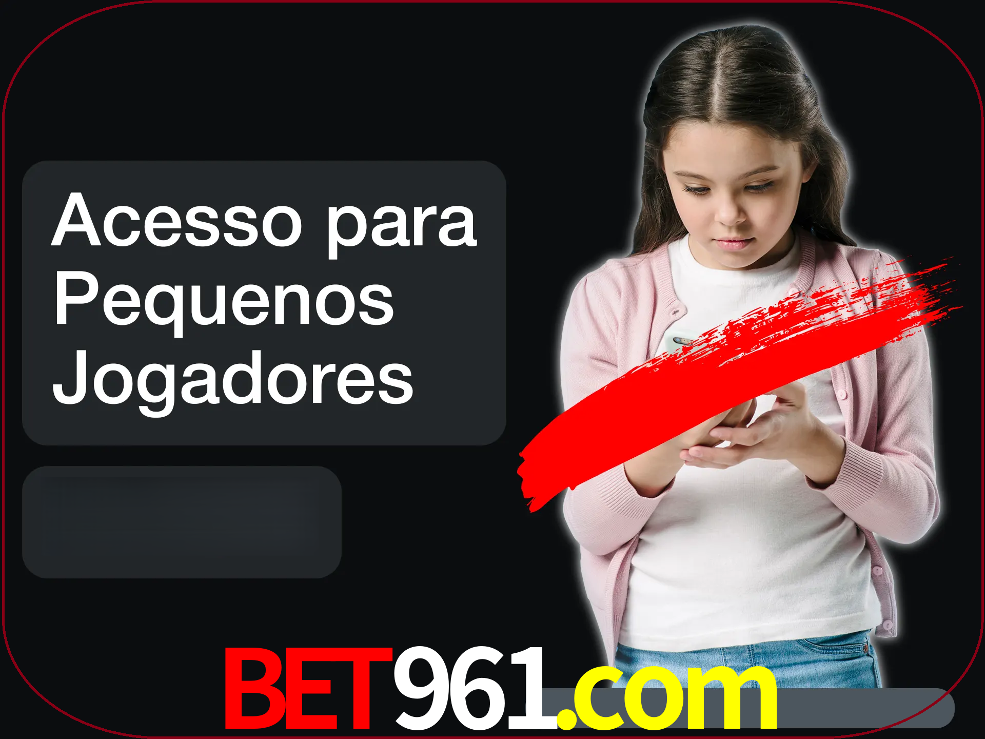 As crianças não podem jogar jogos de cassino.